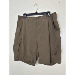 Rei Shorts Men's 2XL Green Hiking Cargo 9"‎ Inseam Outdoors Lightweight